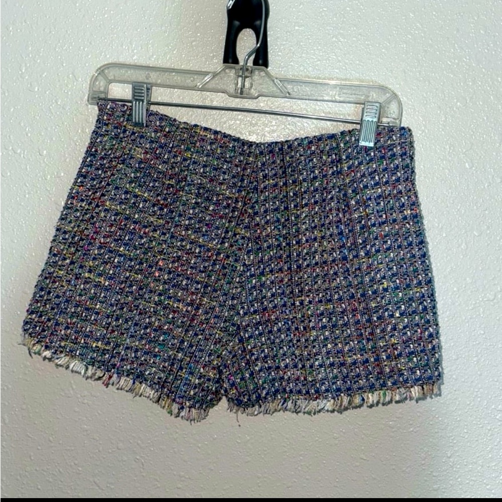 Maude Size S Multi-Color Tweed Shorts